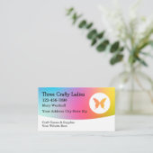 Ambachtsklassen en -benodigdheden visitekaartje (Staand voorkant)