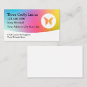 Ambachtsklassen en -benodigdheden visitekaartje (Voorkant / Achterkant)