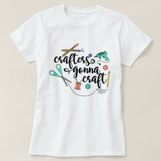 Ambachtslieden gaan ambachten vrouwen t-shirt (Design voorkant)