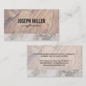 Ambachtslieden Hout en Marmeren Trim Visitekaartje (Voorkant / Achterkant)