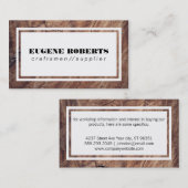 ambachtslieden | Hout II Visitekaartje (Voorkant / Achterkant)