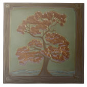 Ambachtsman Eiken Boom Keramische Tegel Tegeltje (Voorkant)