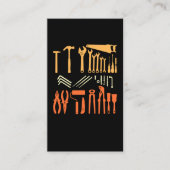  ambachtsman Garage Tools Dad Handyman Visitekaartje (Voorkant)