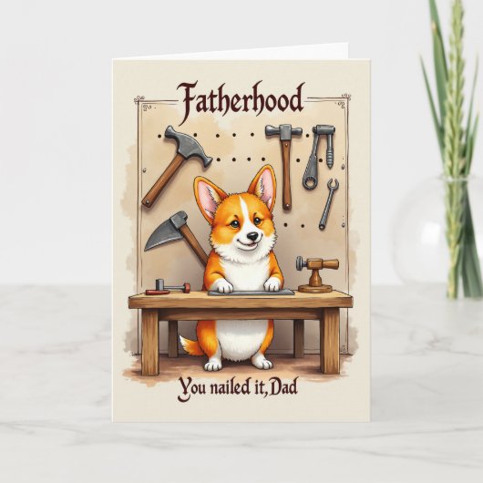 Ambachtsman Hond Vaderchap Kaart (Voorkant)