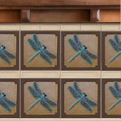 ambachtsman keramische tegel met dragonfly tegeltje