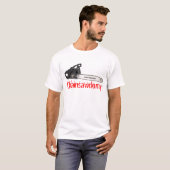 ambachtsman kettingzaag 35020, Chainsawdomy T-shirt (Voorkant volledig)