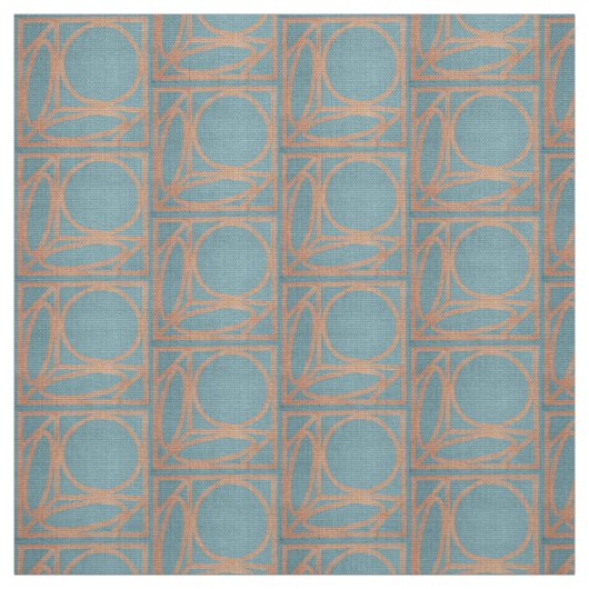 Ambachtsman Optical Illusion (Chambray en kaneel) Stof (Swatch)