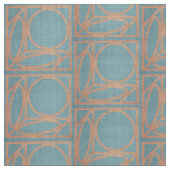 Ambachtsman Optical Illusion (Chambray en kaneel) Stof (Close Up)