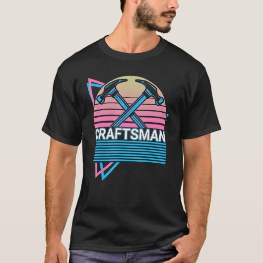 Ambachtsman Retro T-shirt (Voorkant)