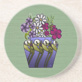 Ambachtsvrouw Lily Vase Sandstone Zandsteen Onderzetter (Voorkant)