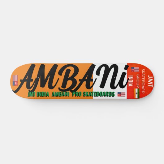 AMBANI JMT INDIA 7 3/4" Skateboard Deck (Horizontaal)
