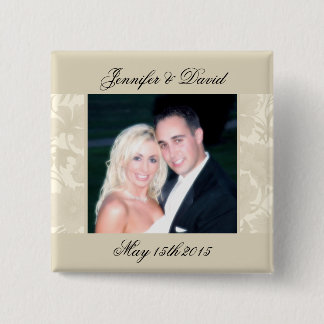 Ambassade bewaart de Datum Foto Buttonnen Vierkante Button 5,1 Cm