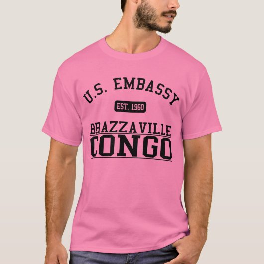 Ambassade Brazzaville, Congo T-shirt (Voorkant)