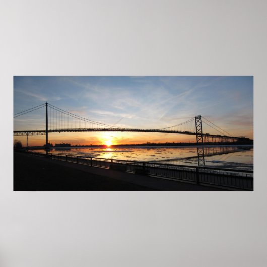 Ambassadebrug Sunset Poster (Voorkant)