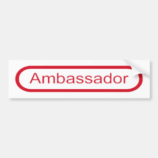 ambassadeur bumpersticker
