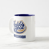 Ambassadeur Gift Tweekleurige Koffiemok (Voorkant links)