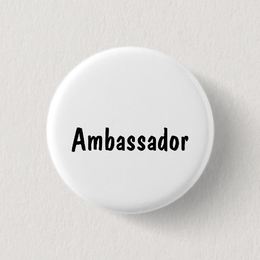 Ambassadeur Ronde Button 3,2 Cm (Voorkant)