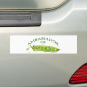 Ambassadeur van de Bumpersticker van Peas (Op auto)