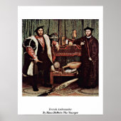 ambassadeur van frankrijk : Hans Holbein de jonger Poster (Voorkant)