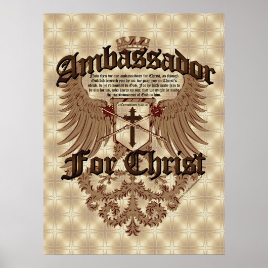 ambassadeur voor Christus, bijbelse bijbel van Cor Poster (Voorkant)