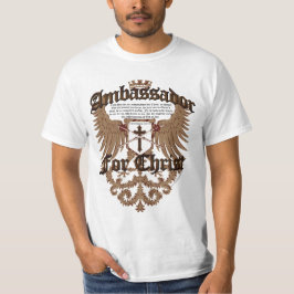 ambassadeur voor Christus, bijbelse bijbel van Cor T-shirt