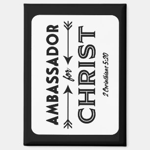 Ambassadeur voor Christus Schrift Slogan Magneet