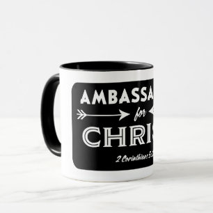 Ambassadeur voor Christus Schrift Slogan Mok