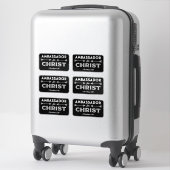 Ambassadeur voor Christus Schrift Slogan Sticker (Koffer)