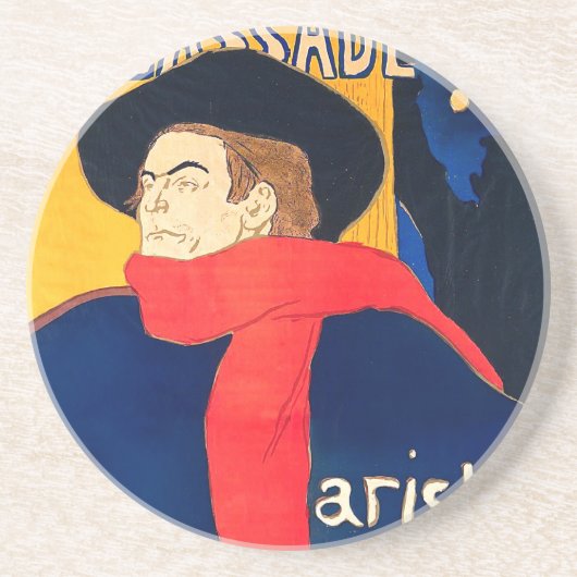 Ambassadeurs Aristide Bruant dans son Cabaret Zandsteen Onderzetter (Voorkant)