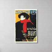 Ambassadeurs, Aristide Bruant door Toulouse Lautre Canvas Afdruk (Voorkant)