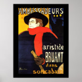 Ambassadeurs Aristide Bruant in Zijn Cabaret Poster (Voorkant)