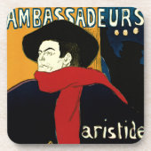 Ambassadeurs Art Nouveau in Toulouse Lautrec Bier Onderzetter (Voorkant)