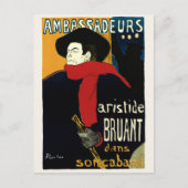  Ambassadeurs Art Nouveau in Toulouse Lautrec Briefkaart (Voorkant)