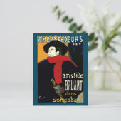  Ambassadeurs Art Nouveau in Toulouse Lautrec Briefkaart (Staand voorkant)