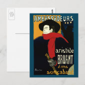  Ambassadeurs Art Nouveau in Toulouse Lautrec Briefkaart (Voorkant / Achterkant)