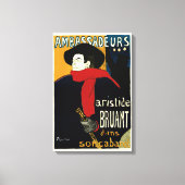 Ambassadeurs Art Nouveau in Toulouse Lautrec Canvas Afdruk (Voorkant)