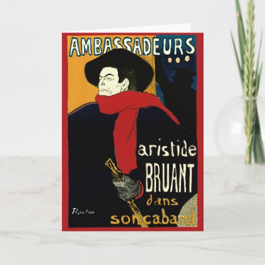 Ambassadeurs Art Nouveau in Toulouse Lautrec Kaart (Voorkant)