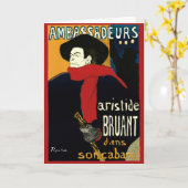 Ambassadeurs Art Nouveau in Toulouse Lautrec Kaart (Gele Bloem)