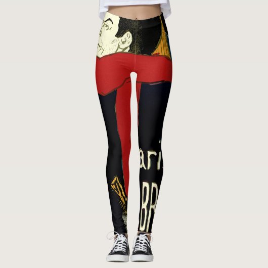  Ambassadeurs Art Nouveau in Toulouse Lautrec Leggings (Voorkant)