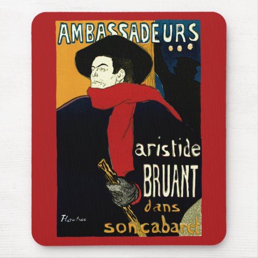  Ambassadeurs Art Nouveau in Toulouse Lautrec Muismat (Voorkant)
