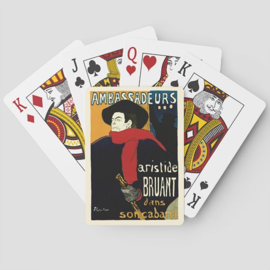  Ambassadeurs Art Nouveau in Toulouse Lautrec Pokerkaarten (Achterkant)