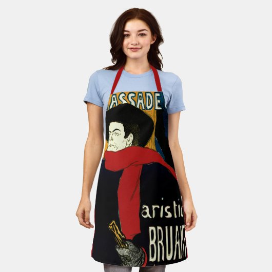 Ambassadeurs Art Nouveau in Toulouse Lautrec Schort (Gedragen)