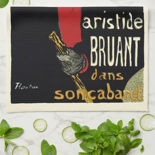  Ambassadeurs Art Nouveau in Toulouse Lautrec Theedoek (Gevouwen)