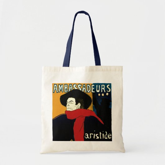 Ambassadeurs Art Nouveau in Toulouse Lautrec Tote Bag (Voorkant)