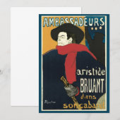 Ambassadeurs, Artistide Bruant door Toulouse Lautr (Voorkant / Achterkant)