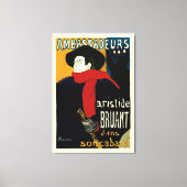 Ambassadeurs, Artistide Bruant door Toulouse Lautr Canvas Afdruk (Voorkant)