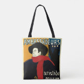 Ambassadeurs, Artistide Bruant door Toulouse Lautr Tote Bag (Achterkant)