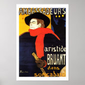 Ambassadeurs By Henri de Toulouse-Lautrec poster (Voorkant)