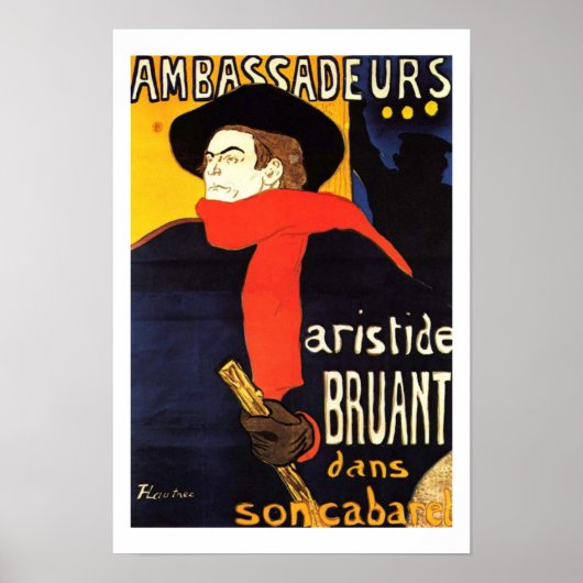 Ambassadeurs By Henri de Toulouse-Lautrec poster (Voorkant)