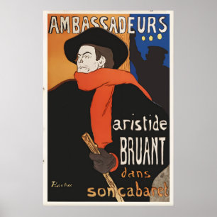 Ambassadeurs Cafe Vintage Advertentie Poster Kunst